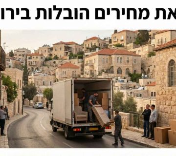 השוואת מחירים הובלות בירושלים